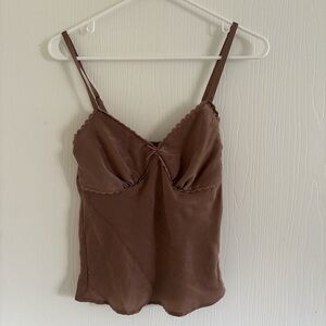 No Boundaries Brown Tank Top